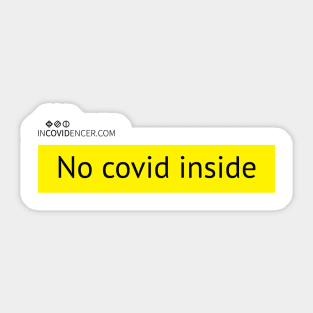 No Covid Inside (light edition) Sticker